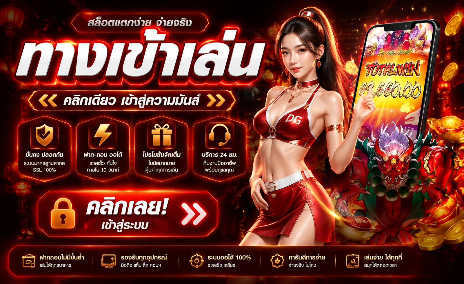 จุดเด่น Renger8888 เรนเจอร์88888 ฝากถอนออโต้